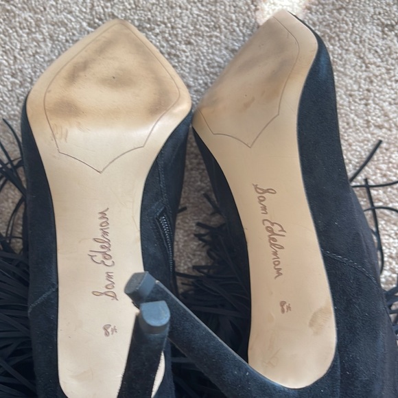 Sam Edelman Belinda Mid-Calf Fringe Bootie - Picture 4 of 5